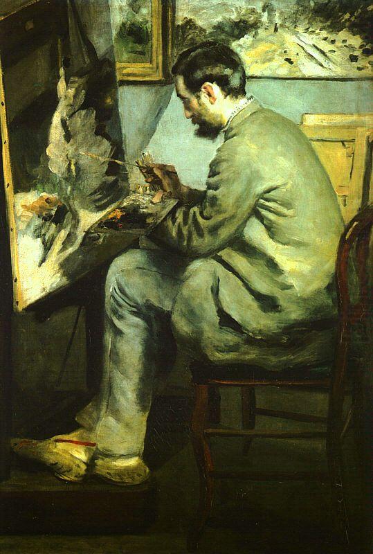 Bazille at his Easel, Pierre Renoir